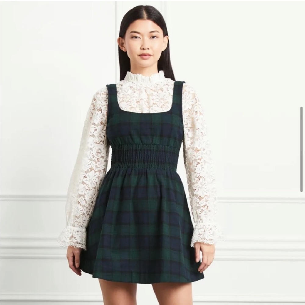 Hill House Cher Dress in Blackwatch Tartan Size Small
